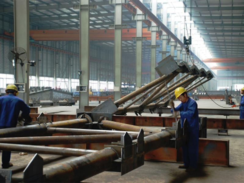 12-2桁架制作现场