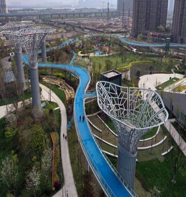 Niutian Park and Cultural Sports Center Scenic Pedestrian Bridge