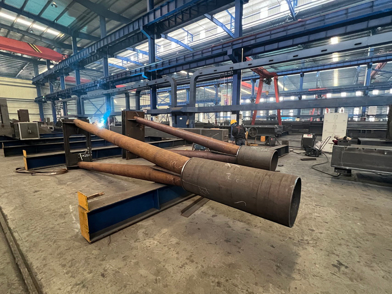 Steel structure bridge pier