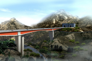 Bridge BR - 06L/R на северной скоростной автомагистрали в Тегеране, Иран