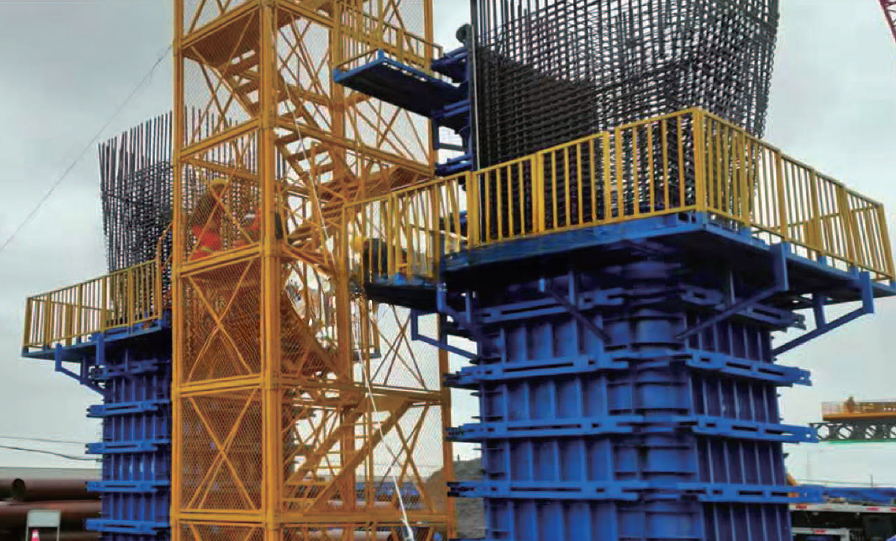 Rectangular column steel formwork