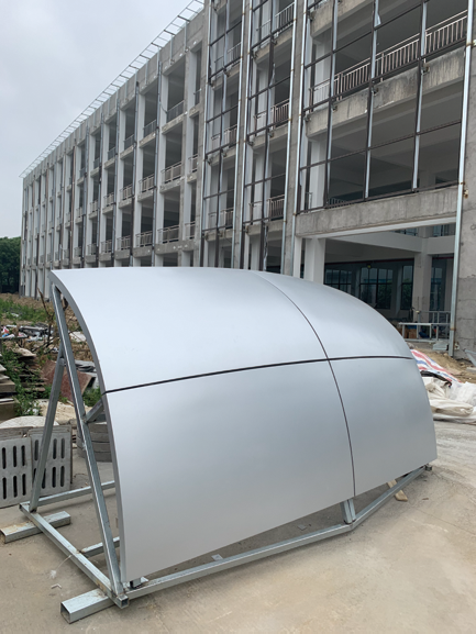 Double-Curved Aluminum Panel