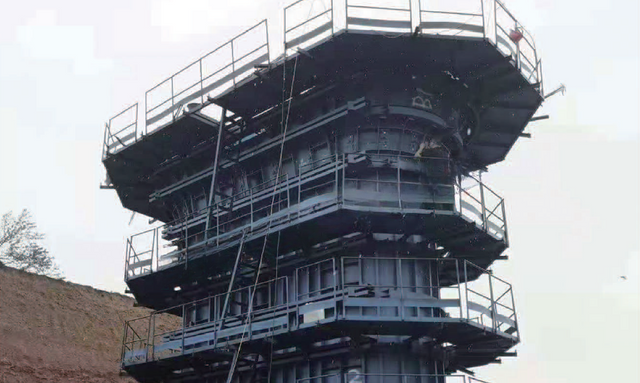 Through-tie Steel Formwork for Railway Piers
