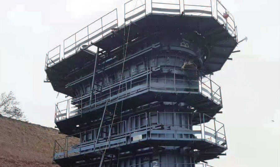 Through-tie Steel Formwork for Railway Piers