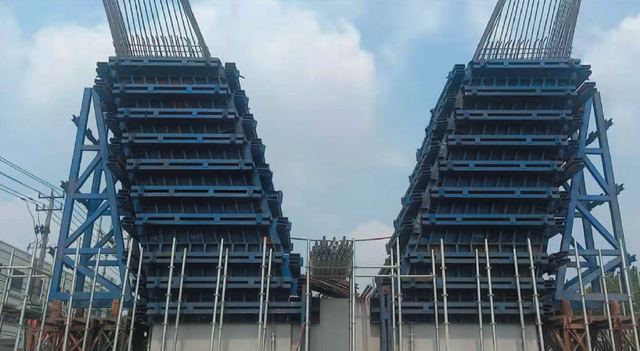 V-shaped Pier Steel Formwork