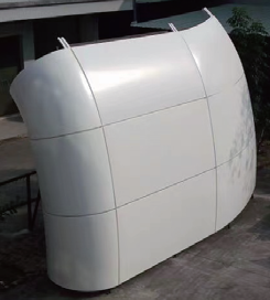 Double-Curved Aluminum Panel