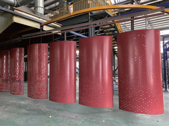Single-Curved Aluminum Panel
